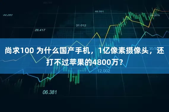 尚求100 为什么国产手机，1亿像素摄像头，还打不过苹果的4800万？